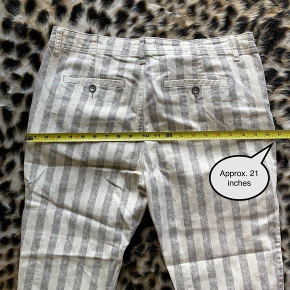 FREE PEOPLE. Striped Denim Trouser. - Picture 5 of 6